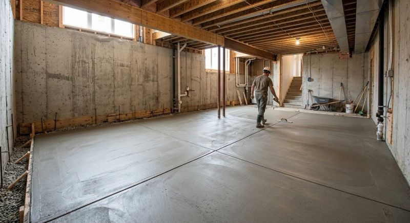 Basement Concrete Installation in Venice, FL